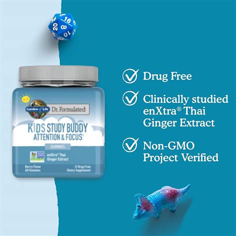 Buy Garden of Life Attention & Focus Kids Gummies Study Support ...