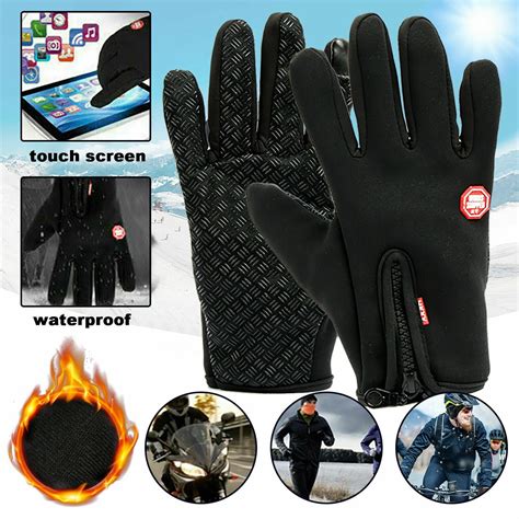 Winter Gloves for Men Women, Touchscreen Waterproof Windproof Gloves ...