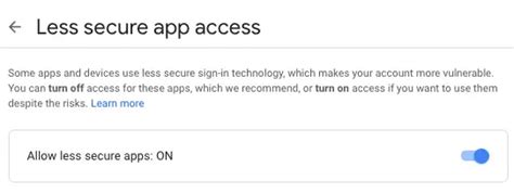 Image result for Gmail Less Secure App Access