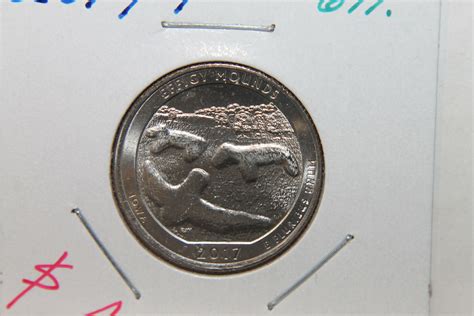 2017-P EFFIGY MOUNDS, IOWA AMERICA THE BEAUTIFUL QUARTER #14122