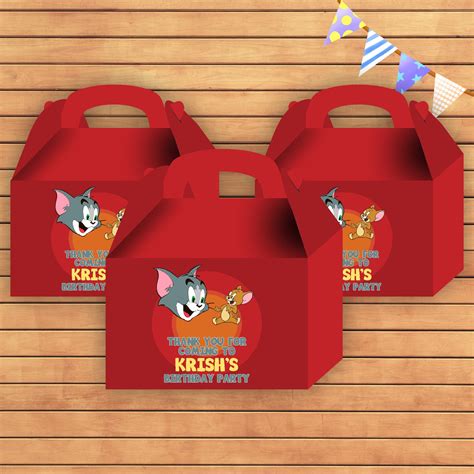 Tom & Jerry Theme Goodie Return Gift Boxes | Party Supplies India