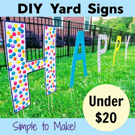 diy yard signs