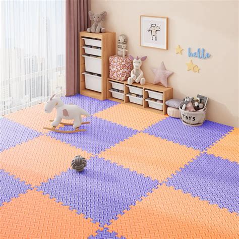 Interlocking Rubber Floor Tiles Kids Interlocking EVA Foam Floor Mats