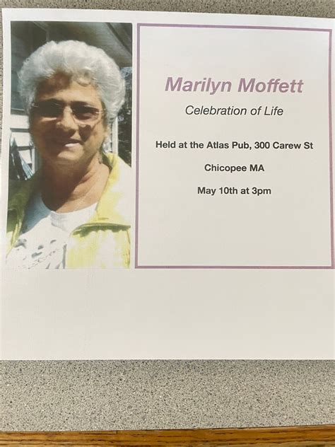 Celebration of Life for Marilyn Moffett - Jeffs mom, 300 Carew St ...