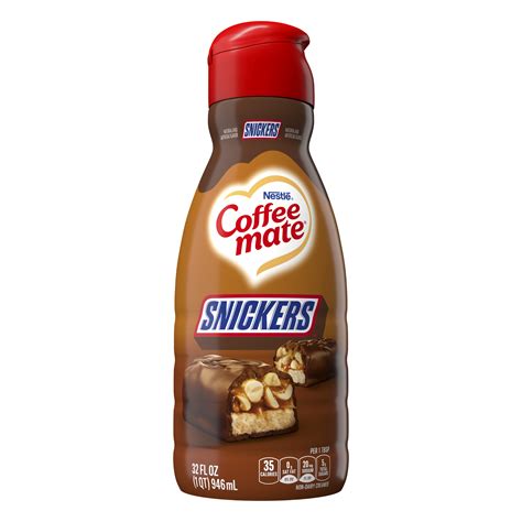 Snickers® Flavored Coffee Creamer 32 oz. | Official Coffee mate®
