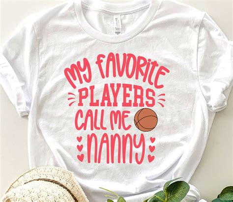 Basketball Nanny Svg My Favorite Players Call Me Nanny Svg - Etsy