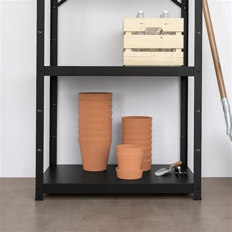BROR shelving unit, black, 85x55x190 cm (331/2x215/8x743/4") - IKEA