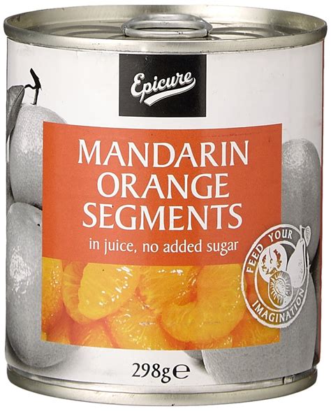Epicure Mandarin Orange Segments in Juice, 298G : Amazon.in: Grocery ...