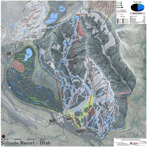 Utah Ski Maps | Solitude Ski Resort Trail Map
