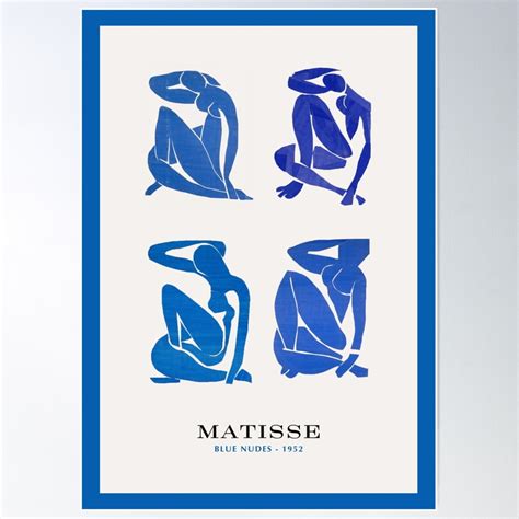 Henri Matisse - Blue Nudes Poster Wall Art, Modern Wall Decor For Living Room Bedroom, 16x24 ...