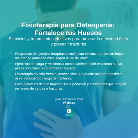 Osteopenia: Causas y Tratamiento - eFISIO Fisioterapia Madrid