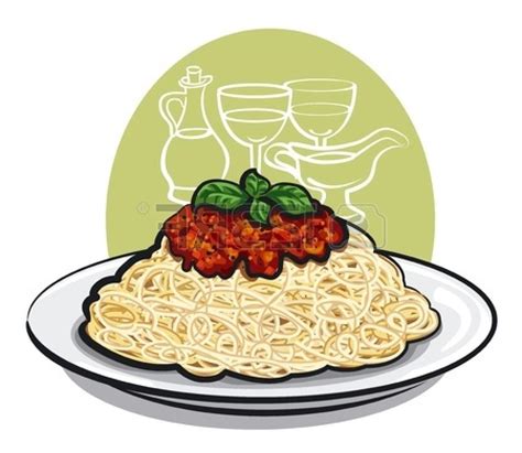 Bowl Of Spaghetti Clip Art