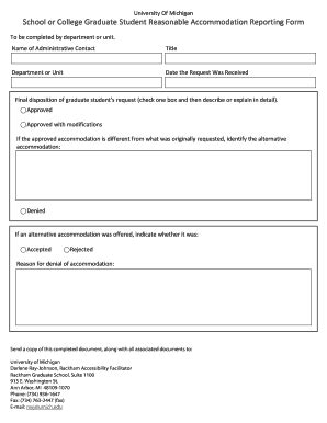 Fillable Online rackham umich School and College Reasonable ...