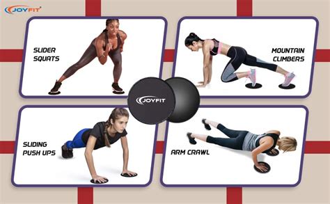 JoyFit Exercise Core Sliders- Dual Sided Exercise Gliding Discs, Ab ...
