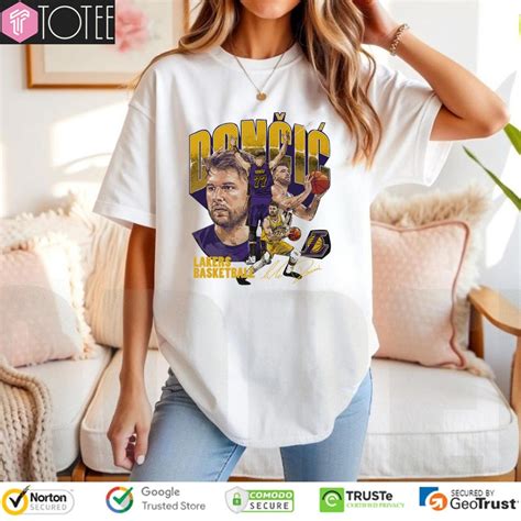 Luka Doncic Picture Collage Los Angeles Lakers Signature T-shirt