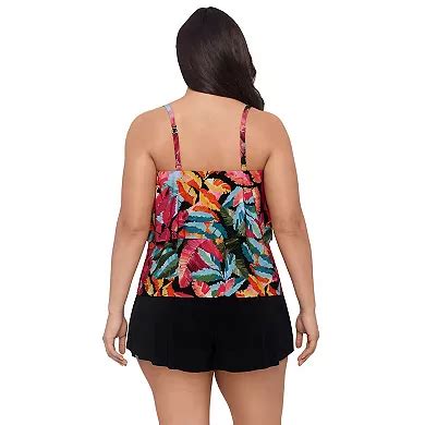 Plus Size Trimshaper Roxy V-Neck Swim Top