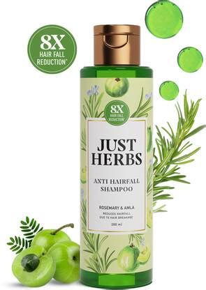 Just Herbs Anti Hair fall Shampoo with Rosemary Amla & 12 Ayurvedic ...