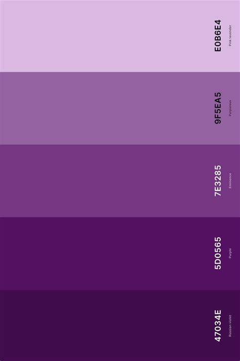 25 best purple color palettes with names and hex codes – Artofit