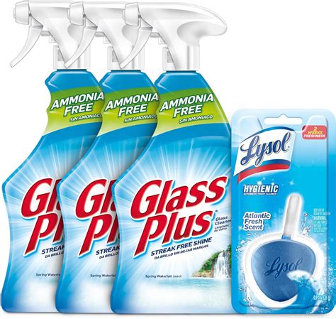 Amazon.com: Glass Plus Glass Cleaner, 32 Fl Oz Bottle, Multi-Surface ...