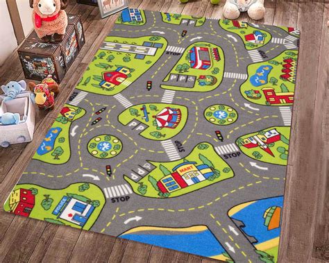 Play Mat For Children Childrens Road Mats Play Rug Road | Etsy