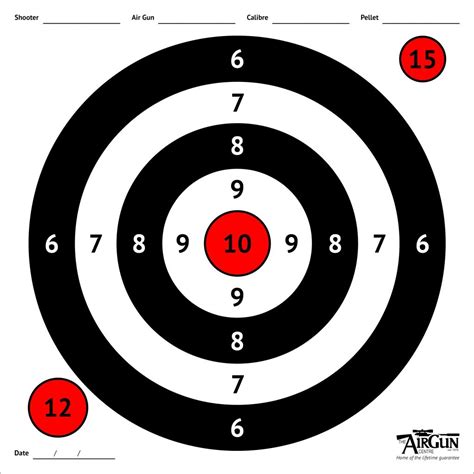 Venom 22 Pellet Gun Targets Printable - Printable Target Sheets