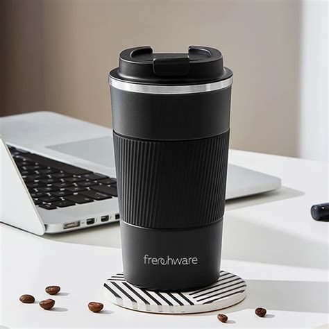 Buy MILTON Thermosteel Vacuum Insulated Coffee Mug, 300 ml, Black | Hot ...