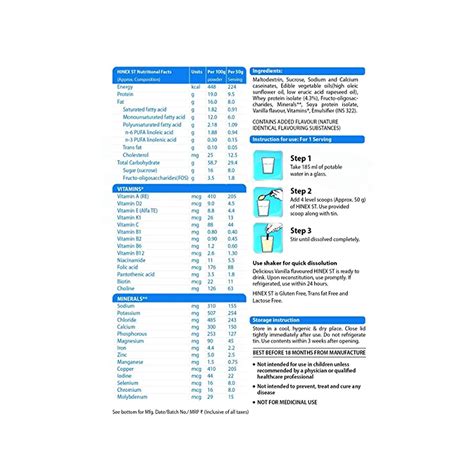 Hinex ST Complete Balanced Nutrition 400g - Cureka - Online Health Care ...