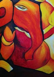 Wall Poster ganesha-painted-m-ppm-tawczrq Paper Print - Religious ...