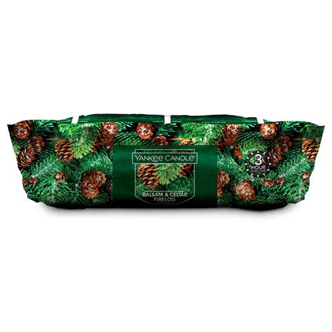 Yankee Candle Balsam and Cedar Scented Firelogs | The Green Head