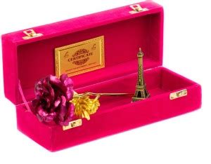 Lavanaya Silver Showpiece, Artificial Flower Gift Set Price in India ...