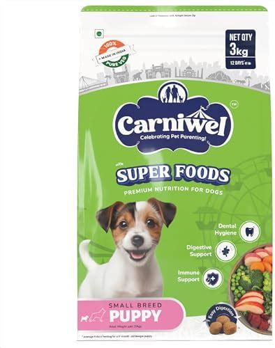 Carniwel Superfoods Puppy Dry Dog Food 3kg | 100% Vegetarian | Fresh ...