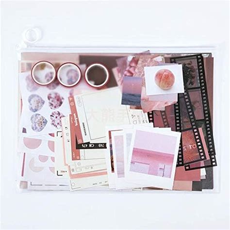 Kawaii Scrapbooking Materials Sticker Washi Tape Set Candy Color Floral ...