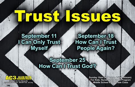 Trust Issues - Allen Creek Community Church