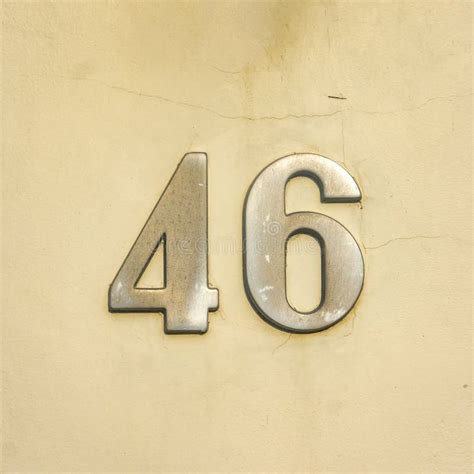 Number 46 (number forty six) Anniversary celebration design with a