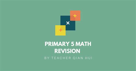 Image result for Primary 5 Math Tutorials