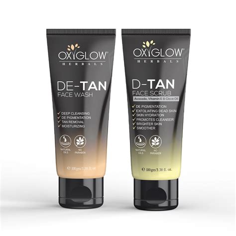 Detan Facewash + Detan Scrub – OxyGlow Cosmetics