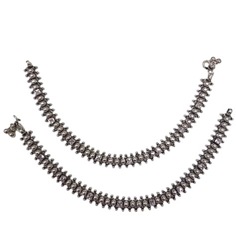 Silver Anklets For Girls Latest Design Fancy - Silver Palace
