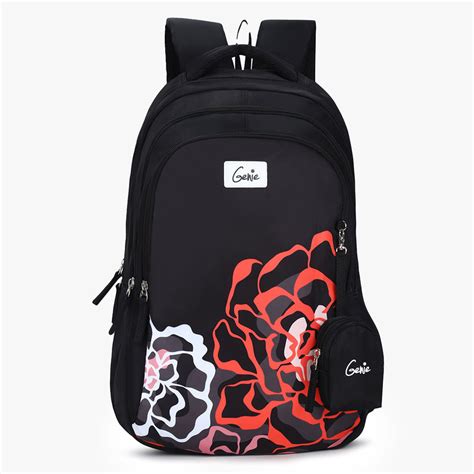 Buy Genie Evelyn 19 Inch 36L Black School Backpack Online