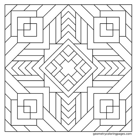 Geometric Pattern Coloring Pages