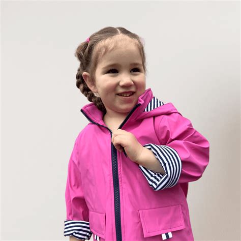 Kids Pink Raincoat | Waterproof Zip Jacket | French Soda