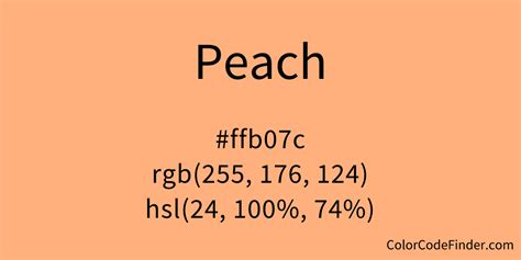 Peach Color Code is #ffb07c