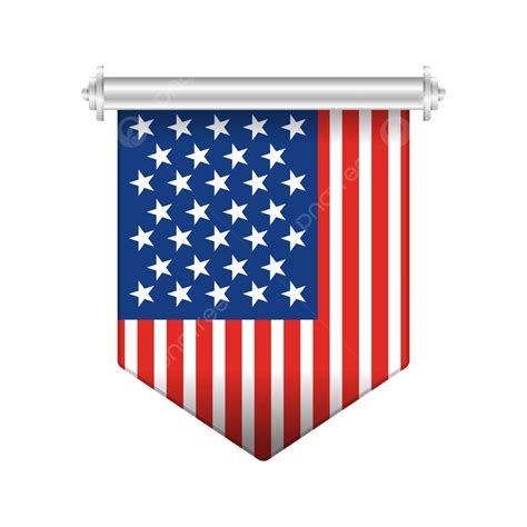 American Flag Ribbon Banner