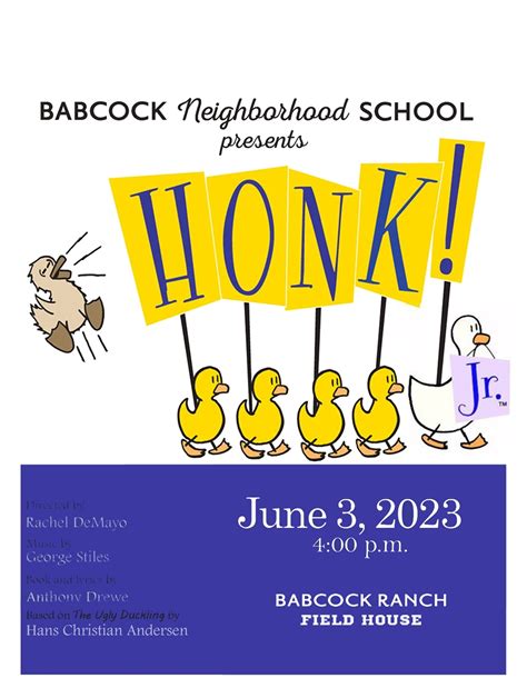 Honk! JR. at Babcock Neighborhood School - Performances June 3, 2023 ...