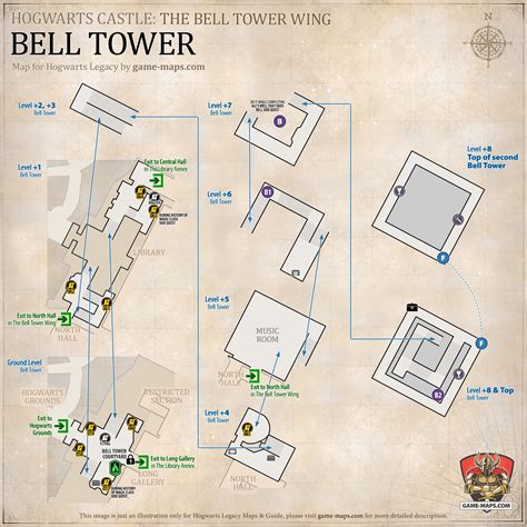 Hogwarts Legacy Map of Hogwarts Castle