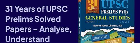 Buy 31 Years' UPSC Prelims PYQs General Studies Paper 1 2026 Book ...