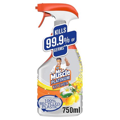 Mr Muscle Mr. Muscle Platinum Kitchen Cleaner, 750Ml : Amazon.in ...