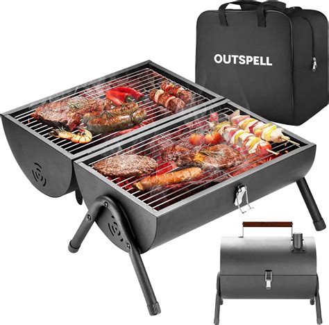 Amazon.com: Portable Charcoal Grill Outdoor Stove: BBQ Easy to take Two ...