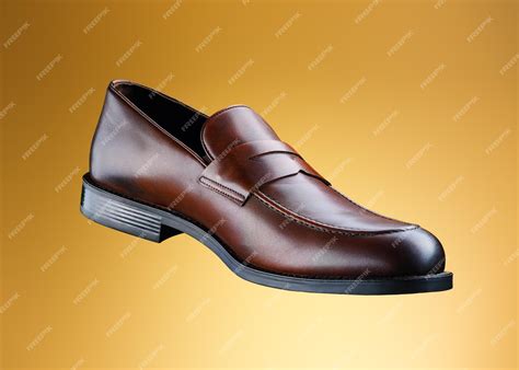 Premium Photo | Brown mens shoes on split background