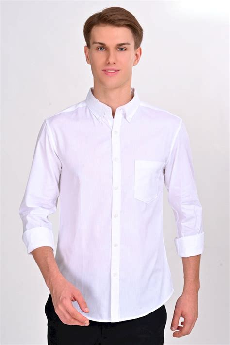 Foster White Solid Martin Shirt | IVYN