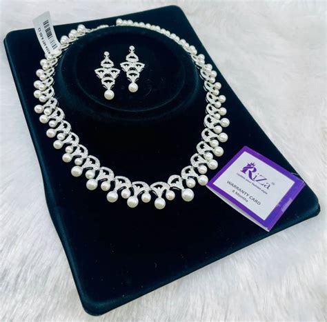 Ad Diamond Silver Necklace 30 - Amrah Wholesale